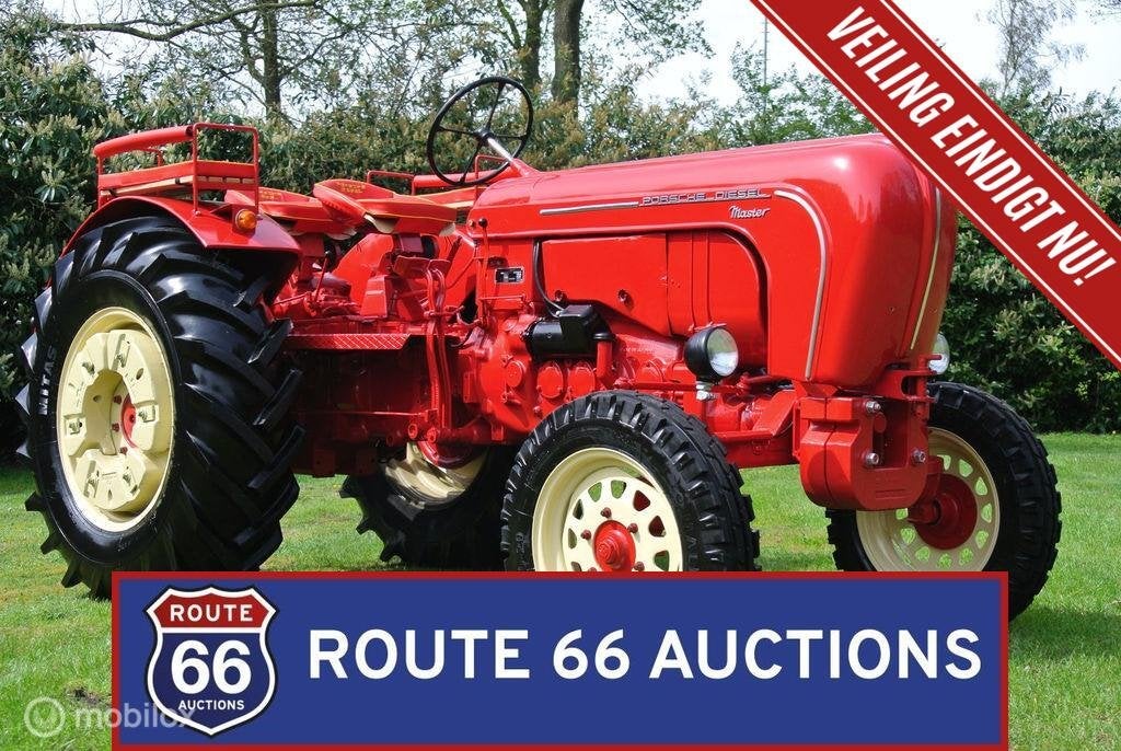 Porsche-Diesel Master 408 Tractor | 1958 | Route 66 Auctions, Overige carrosserieën, Zwart, Bedrijf, Porsche