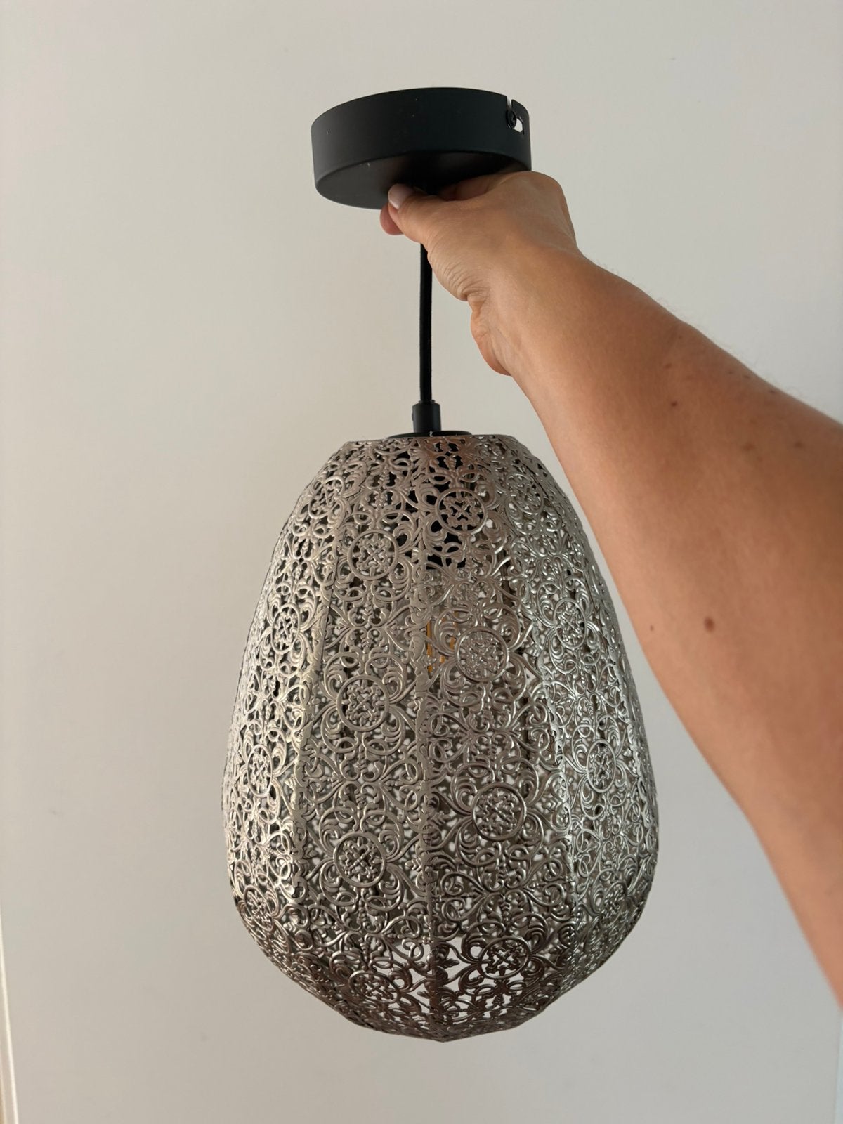 Gamma hanglamp,zo goed als nieuw inclusief lamp, Ophalen of Verzenden, Zo goed als nieuw, Metaal, E27 (groot)