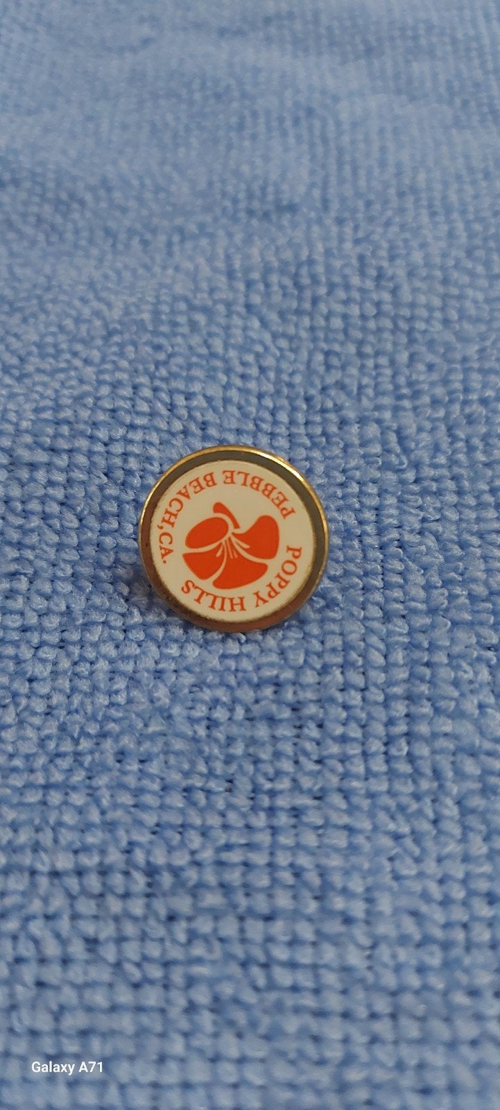 Vintage Poppy Hills Pebble Beach CA Pin Speldje, Ophalen of Verzenden, Gebruikt, Stad of Land, Speldje of Pin