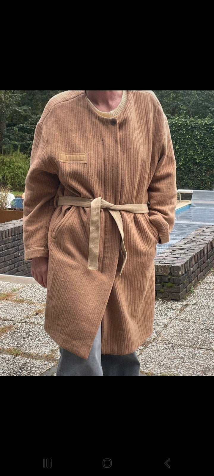 Humanoid jas, Kleding | Dames, Ophalen of Verzenden, Zo goed als nieuw, Maat 46/48 (XL) of groter, Blauw
