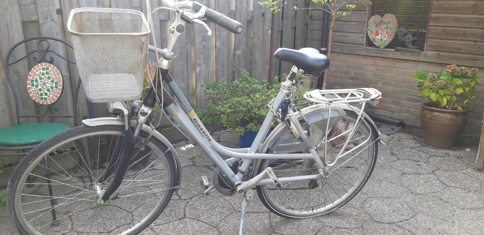 te koop een Gazelle niet elektrische dames fiets., Fietsen en Brommers, Ophalen, Gebruikt, Velgrem, Versnellingen