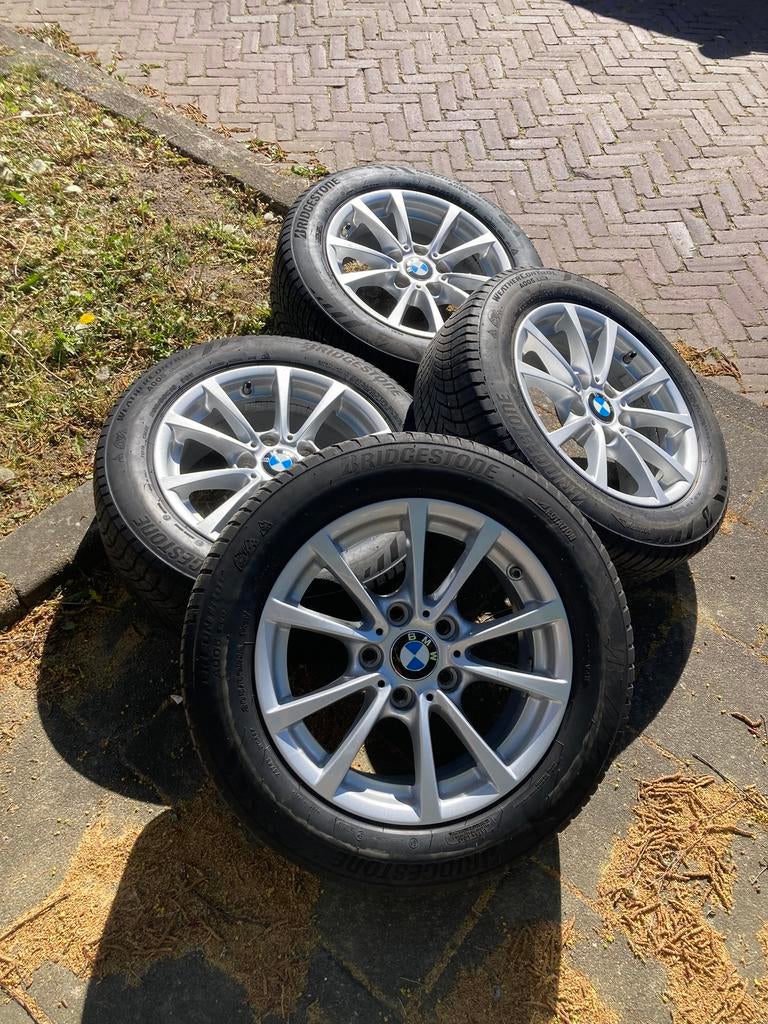 BMW velgen 16” Bridgestone allseason, Auto-onderdelen, Banden en Velgen, Ophalen, 16 inch, Banden en Velgen, 205 mm
