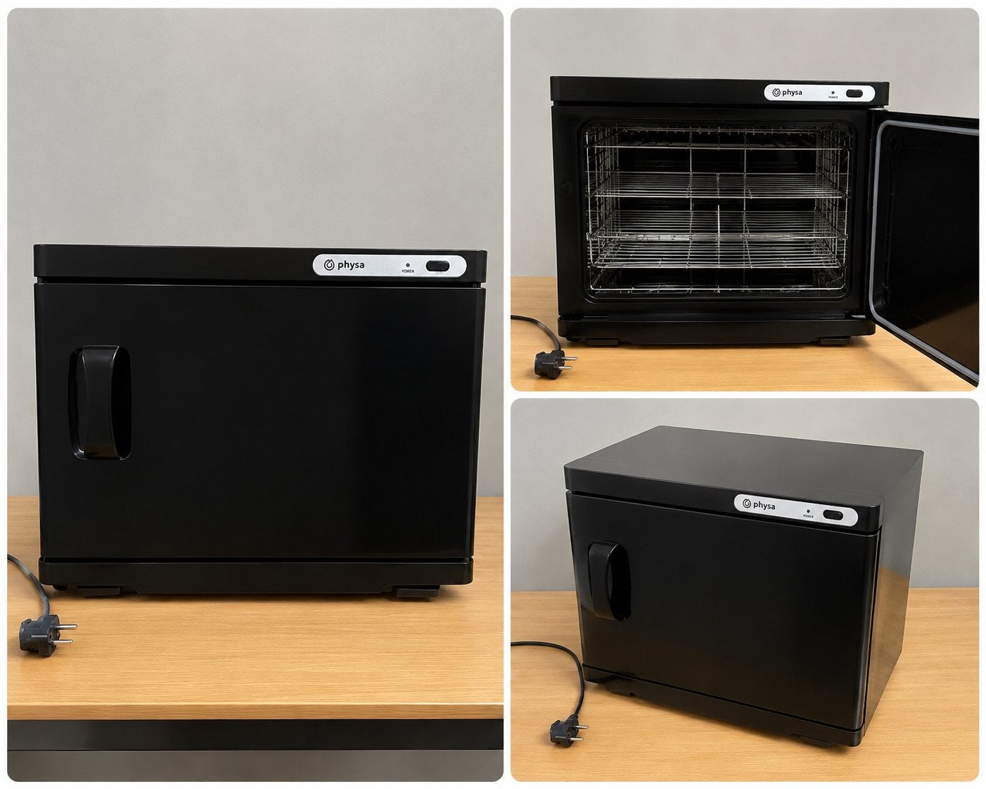 Physa Handdoekwarmer / Sterilisator - Zwart, Minder dan 45 cm, Overige merken, Oven, Ophalen of Verzenden