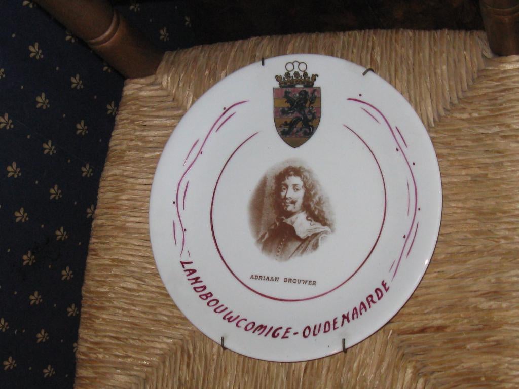 Wandbord met Wapen Porselein, Ophalen of Verzenden