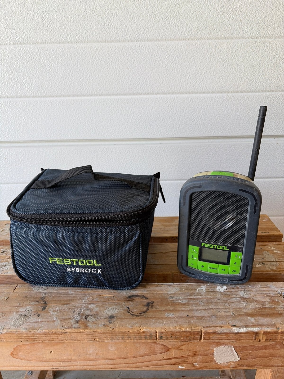 Festool SYSROCK BR 10 bouwradio met tas en oplader, Ophalen, Gebruikt