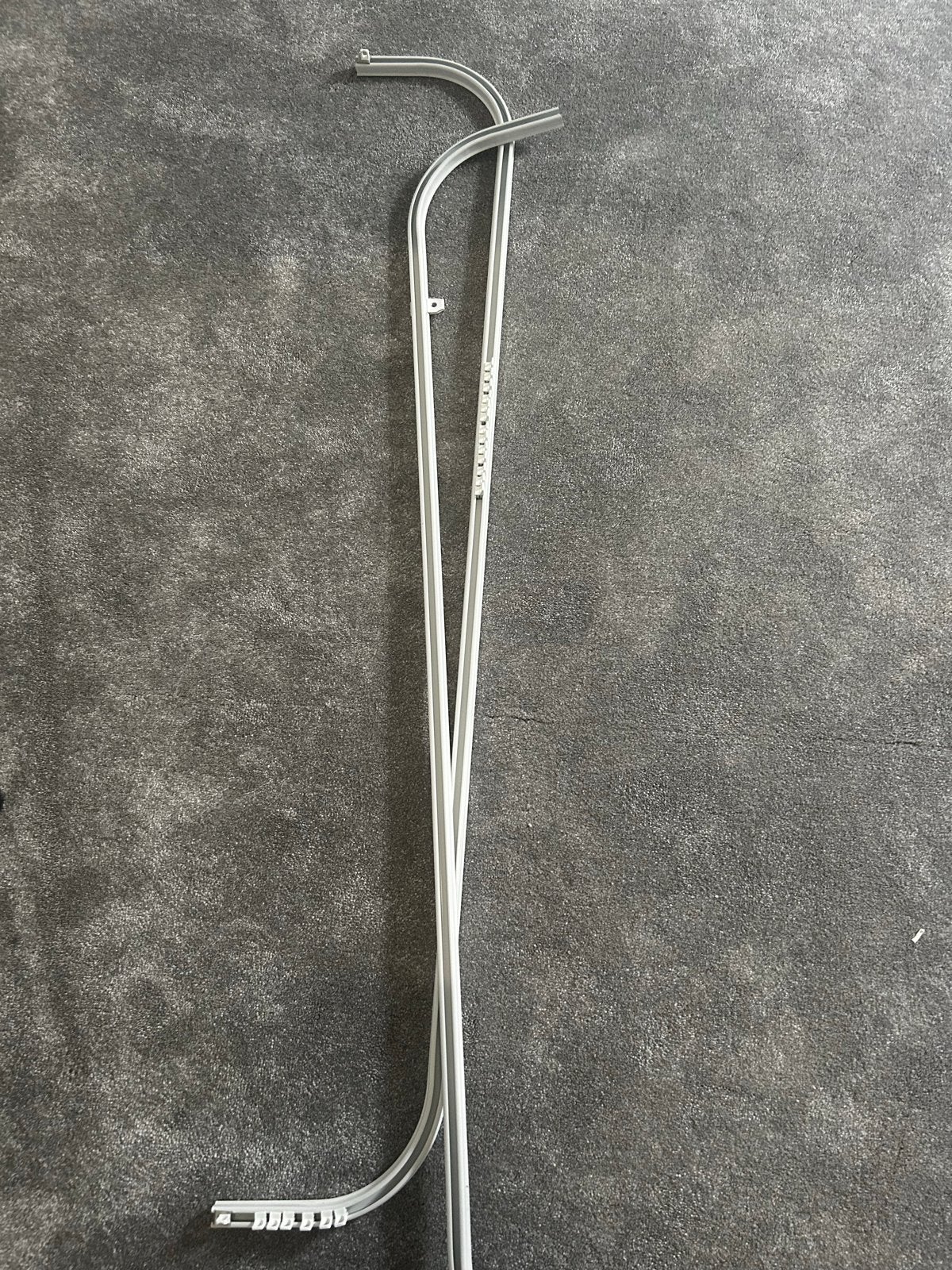 IKEA Kvartal gordijnrails, aluminium,, Huis en Inrichting, Ophalen, Gebruikt, 100 tot 150 cm, Minder dan 100 cm