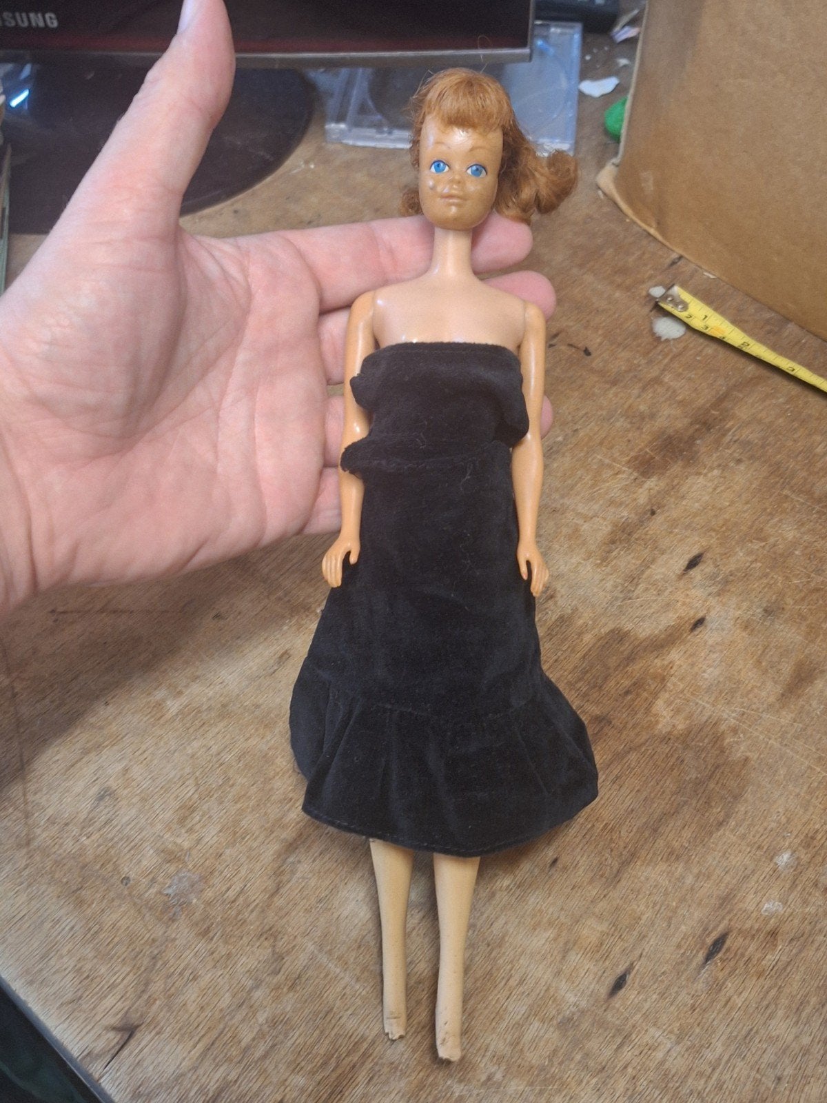 Vintage Barbie pop uit 1958 - Made in Japan, Ophalen of Verzenden, Gebruikt, Barbie