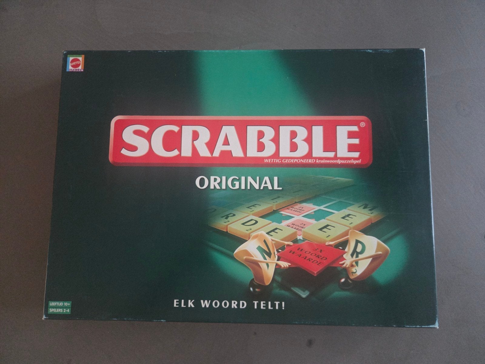 Scrabble Original spel - Zo goed als nieuw, compleet, Drie of vier spelers, Ophalen of Verzenden, Zo goed als nieuw, Mattel