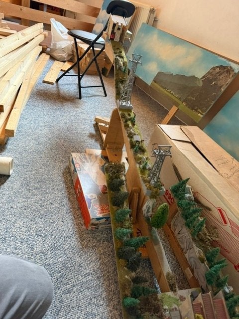 Complete Kabelbaan met 2 Peilers, 2 Gondels en Stations, Gebruikt, Gelijkstroom of Wisselstroom, Overige typen, Ophalen