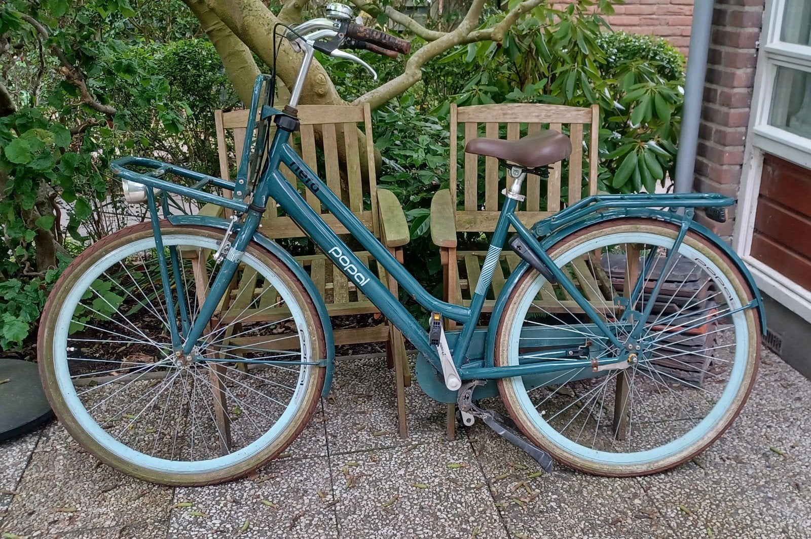 Popal Nero transportfiets, Fietsen en Brommers, Fietsen | Dames | Damesfietsen, Overige merken, Terugtraprem, Gebruikt, Verzenden
