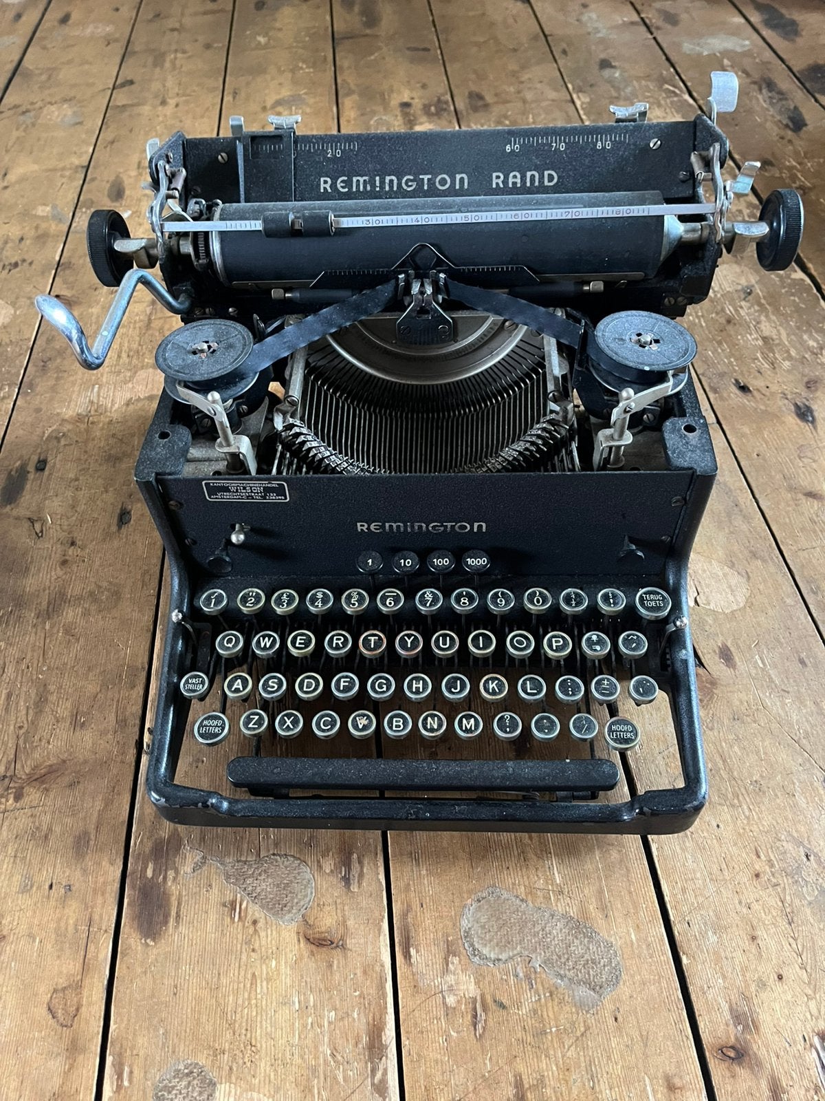 Typemachine, Ophalen, Gebruikt