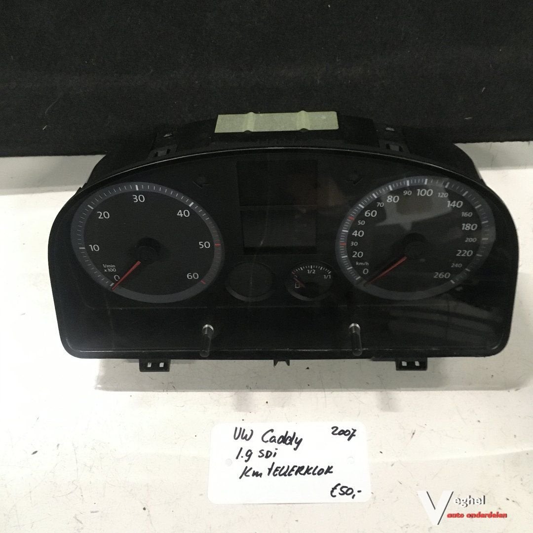 Vw Caddy 1.9 SDI 2007 Km Tellerklok, Gebruikt, -, -, Ophalen of Verzenden