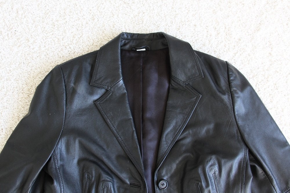 Prachtige Leren Chedo Fashion Jas (Maat 40)* € 55,-, Kleding | Dames, Maat 38/40 (M), Zwart, Ophalen of Verzenden, Zo goed als nieuw