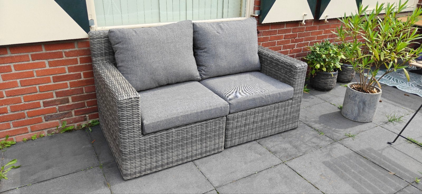 4 Seasons Outdoor Wicker Tweezitsbank - Nieuw, Nieuw, Loungeset, Wicker, Bank