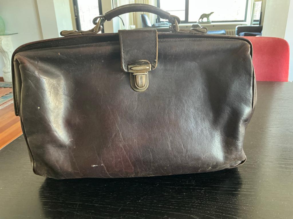 Vintage Mutsaers Leren Dokterstas - Geleefd Donkerbruin, Sieraden, Tassen en Uiterlijk, Tassen | Reistassen en Weekendtassen, 40 tot 60 cm