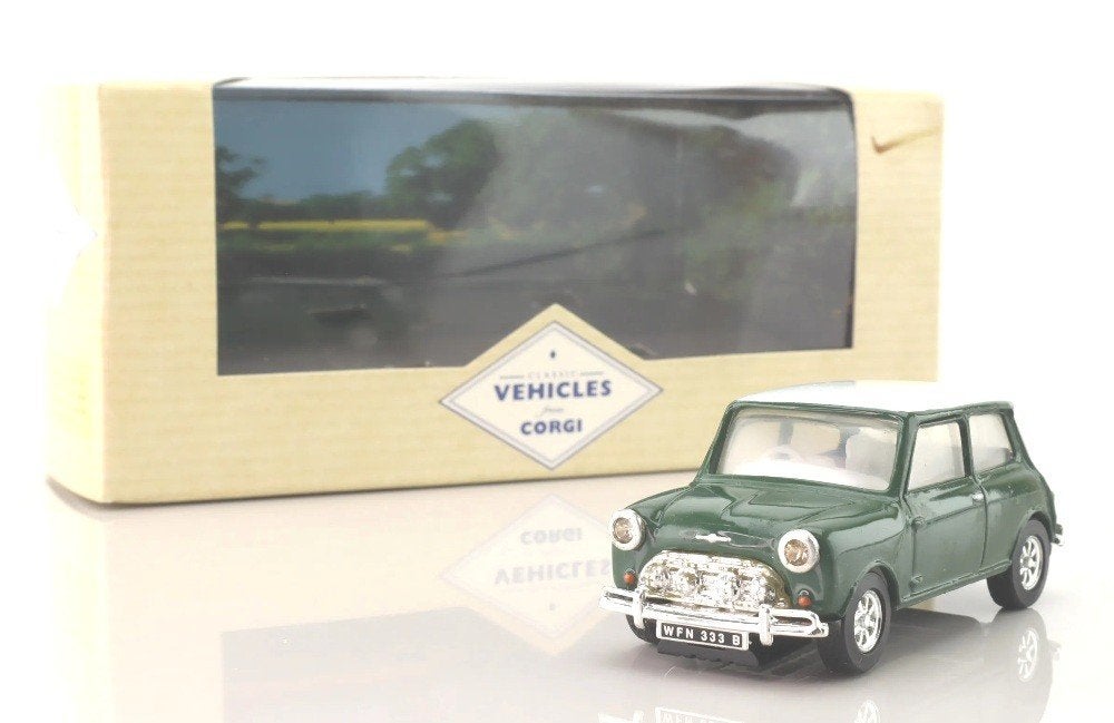 Mini Cooper Almond Green Corgi Classic # 98136., Ophalen of Verzenden, Zo goed als nieuw, Auto, Corgi