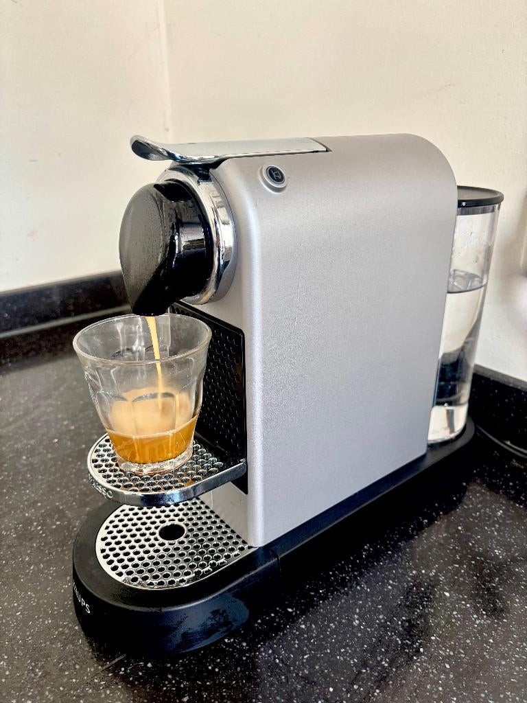 Krups Nespresso Citiz XN741B Zilver, Witgoed en Apparatuur, Koffiezetapparaten, Ophalen, Zo goed als nieuw, Espresso apparaat