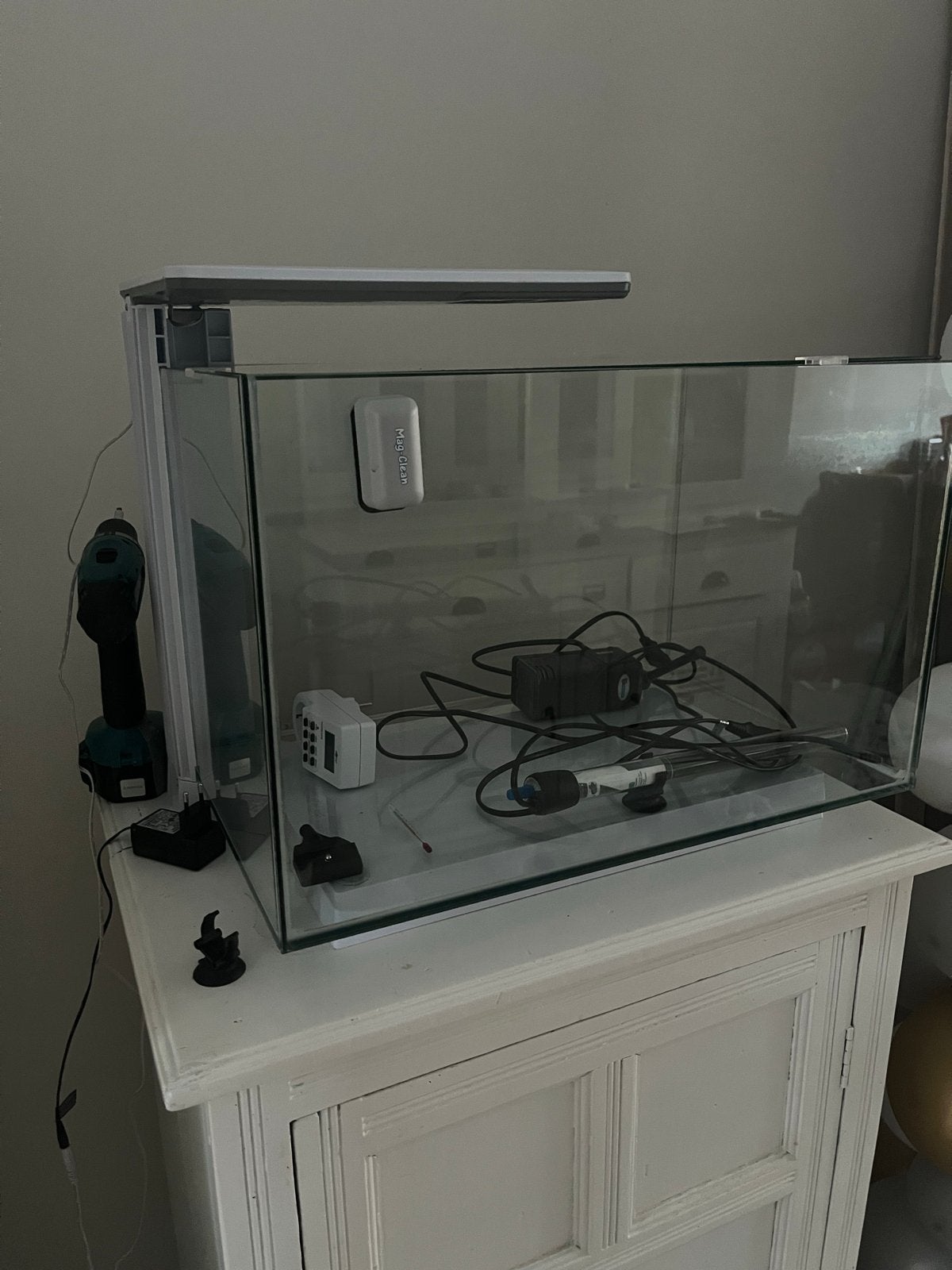 Aqua superfish quadro 70, Ophalen, Zo goed als nieuw, Leeg aquarium, Superfish