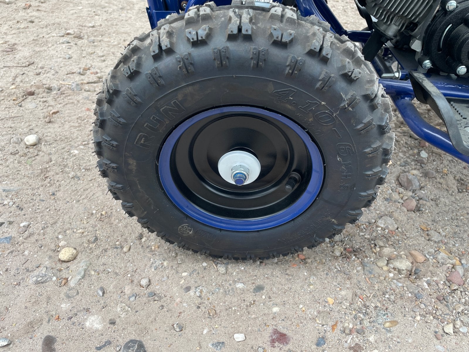 Kinder Quad 49cc - Blauw/Zwart, 1 cilinder, 11 kW of minder