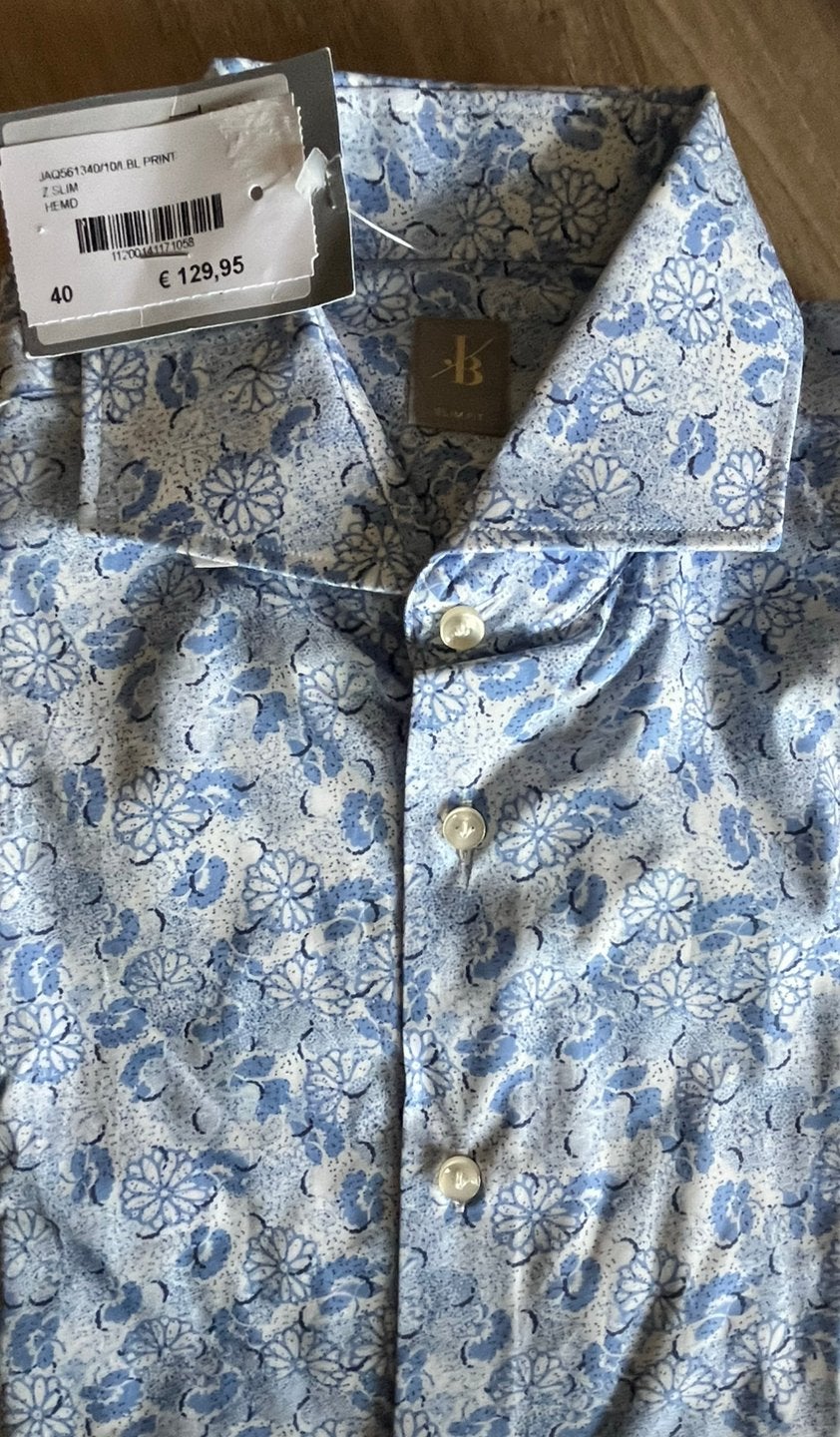 Jacques Britt slimfit overhemd, maat 40, nieuw, wvp €130,00, Overige kleuren, Jacques Britt, Nieuw, Nvt