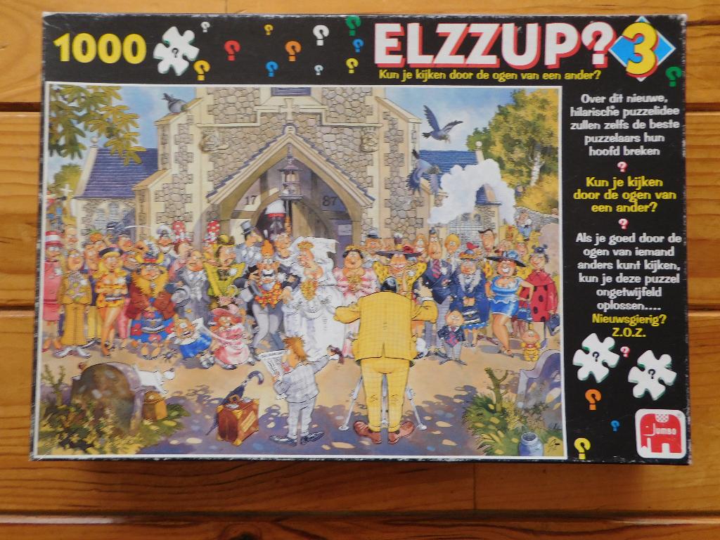 Puzzel 1000 st. De mooiste dag in je leven Ellzup Jumbo, Ophalen of Verzenden, 500 t/m 1500 stukjes, Zo goed als nieuw, Legpuzzel