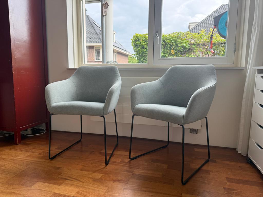 2 Eetkamerstoelen IKEA TOSSBERG, Huis en Inrichting, Ophalen, Gebruikt, Twee, Zwart