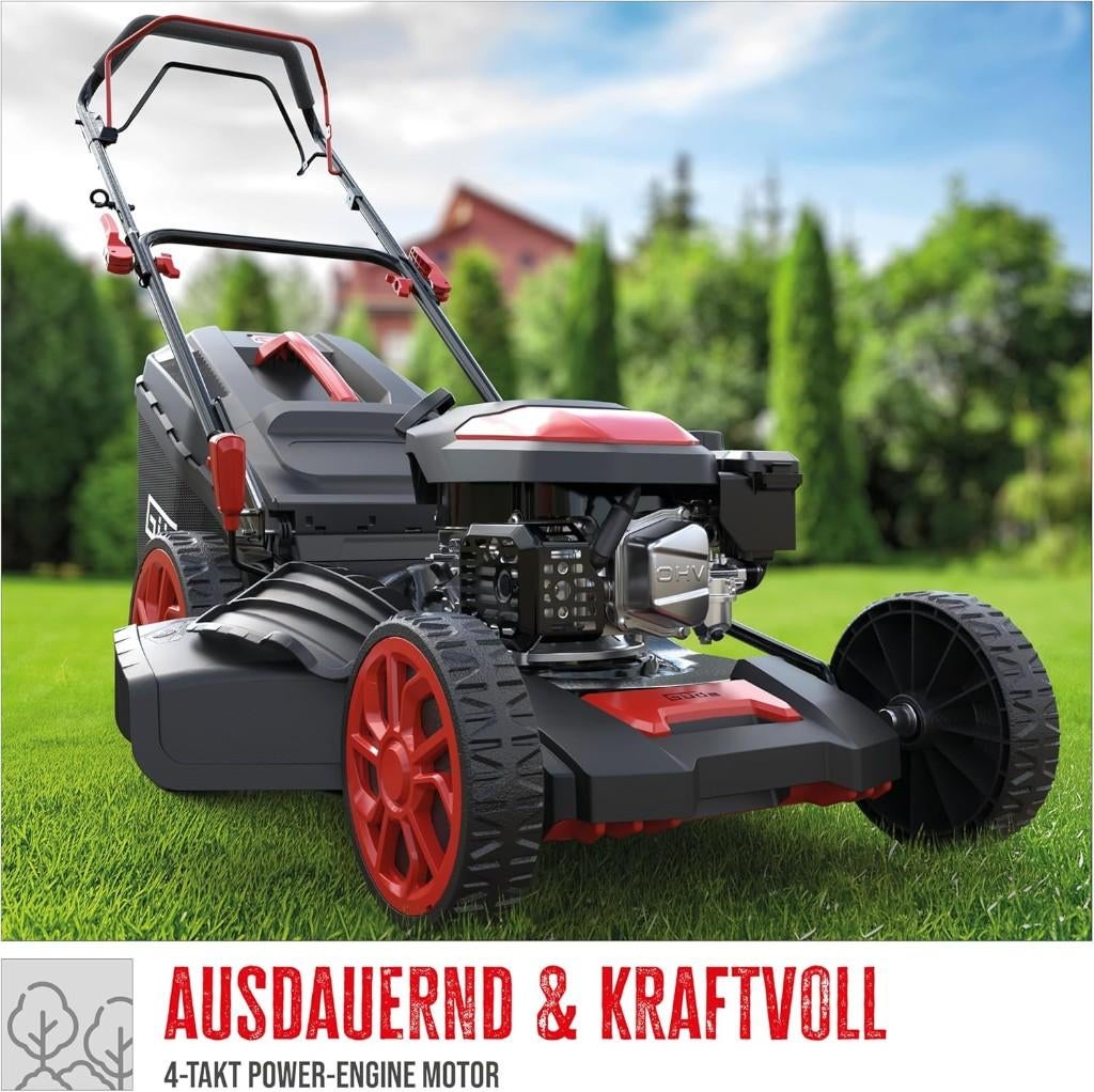 Lentedeal! Gude Big Wheeler 514.9R Aangedreven grasmaaier!!, Ophalen, Cirkelmaaier, Nieuw, Benzine-grasmaaier