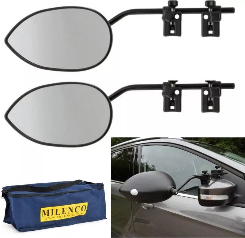 Milenco Aero 3 opzetspiegels voor caravan/aanhanger, Ophalen, Gebruikt