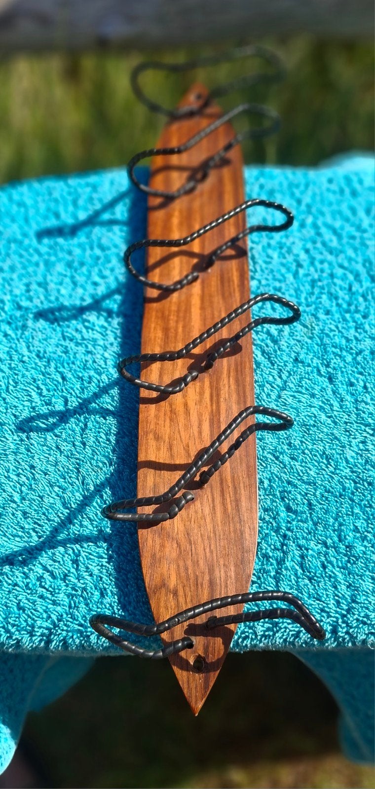 Vintage Palissander houten pijpenhouder., Antiek en Kunst, Ophalen of Verzenden