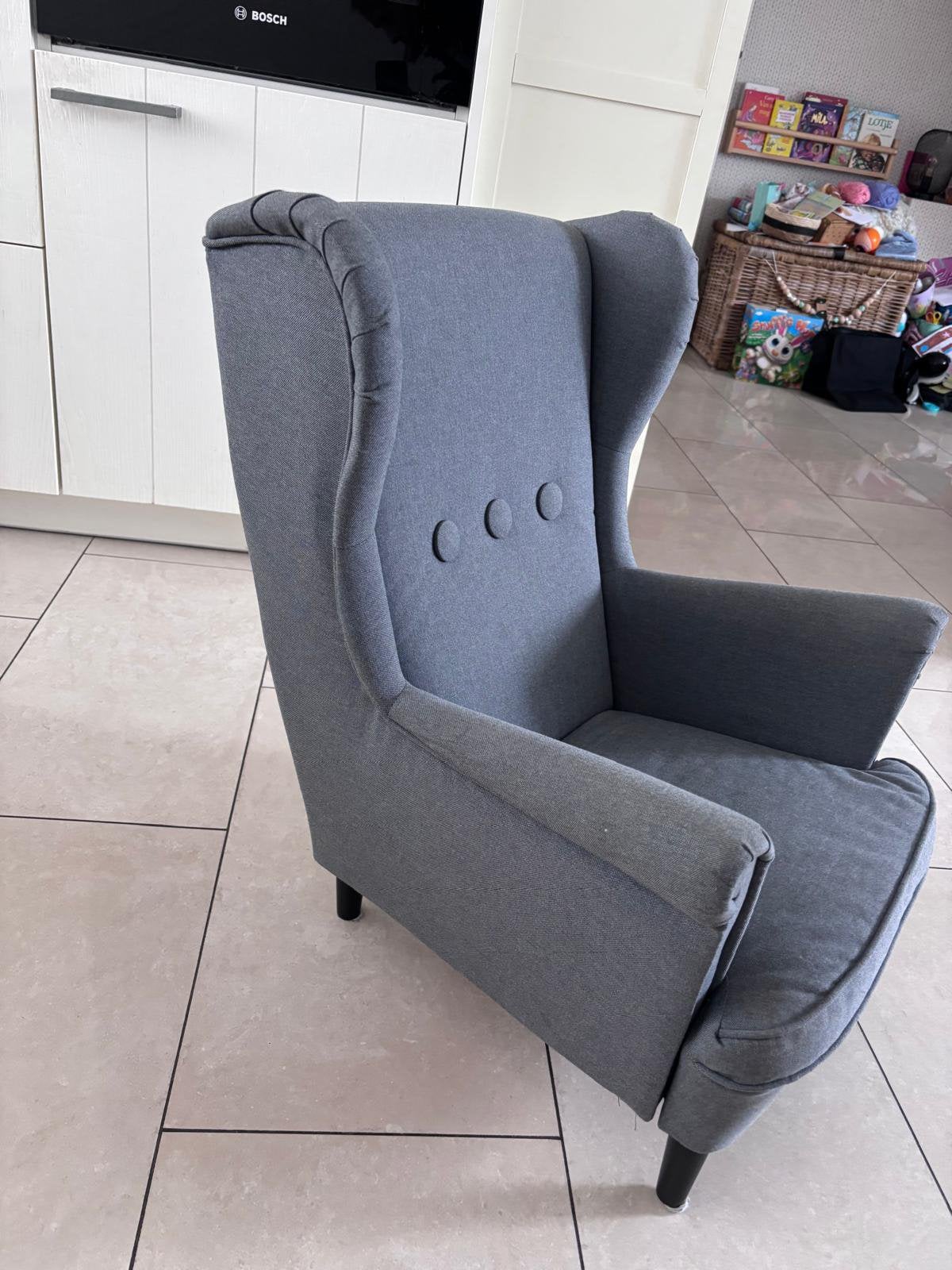 Strandmon kinderstoel, Huis en Inrichting, Ophalen, Minder dan 75 cm, Oor fauteuil, Zo goed als nieuw