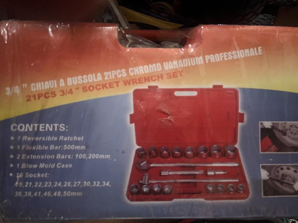 OPRUIMING! Doppendoos 21-delig 3/4" PROFI *** DE LAATSTE ***, Auto diversen, Autogereedschap, ., Nieuw, Ophalen of Verzenden, .