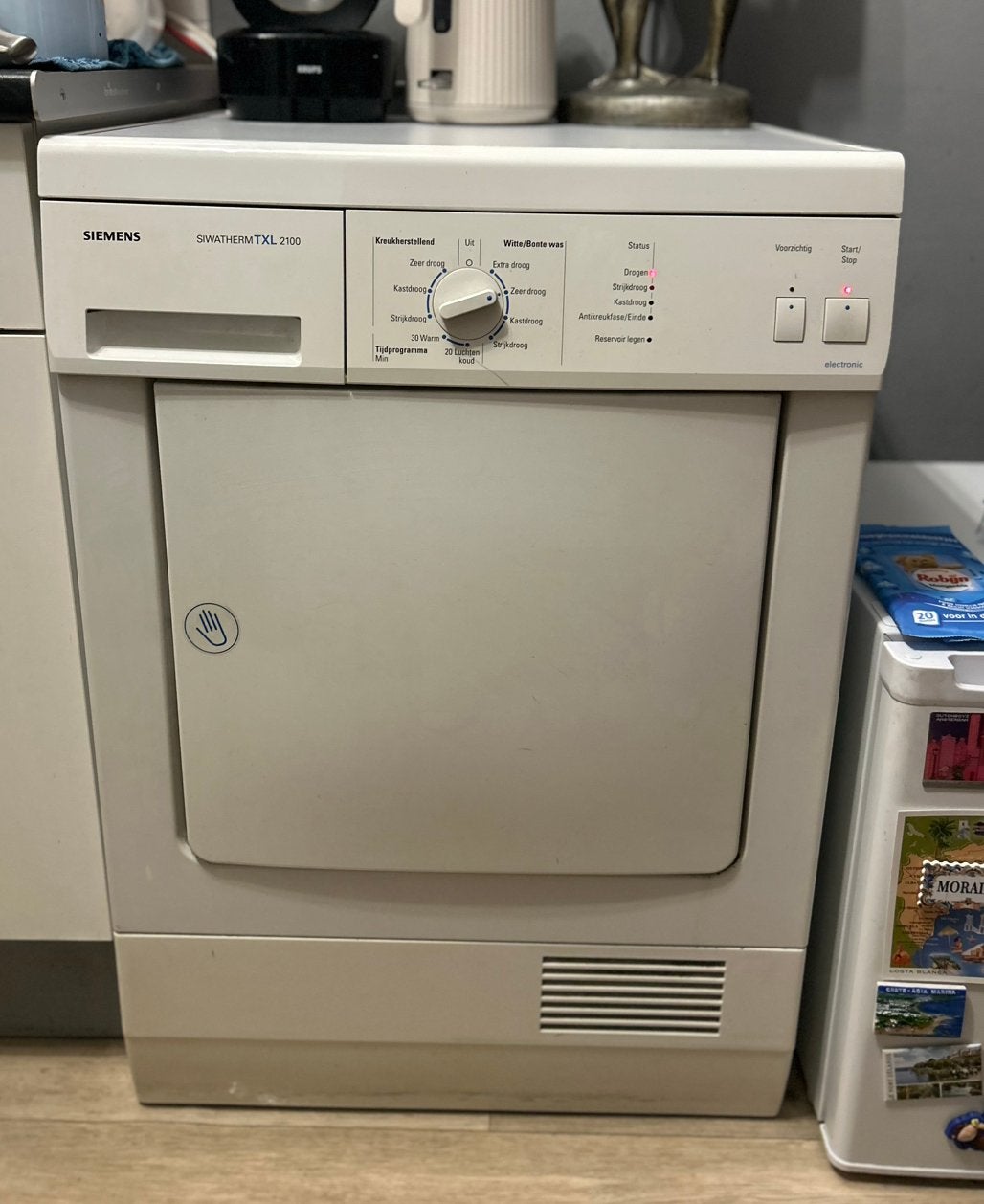 Siemens droger, Witgoed en Apparatuur, Wasdrogers, Ophalen, 6 tot 8 kg, Gebruikt, 85 tot 90 cm