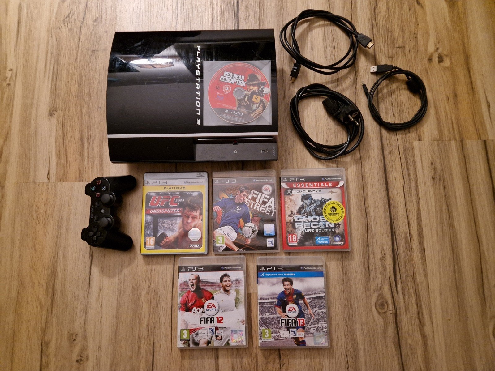Sony PlayStation 3 Fat 40GB CECHH04 + 6 Games, Spelcomputers en Games, Spelcomputers | Sony PlayStation 3, 40 GB, Phat, Ophalen of Verzenden