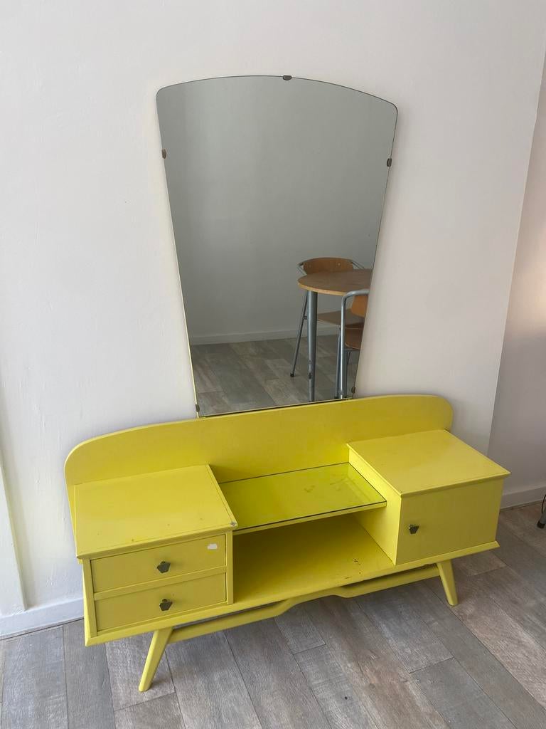 vanity unit with a built-in mirror, Ophalen, Gebruikt, 100 tot 150 cm, 100 tot 125 cm