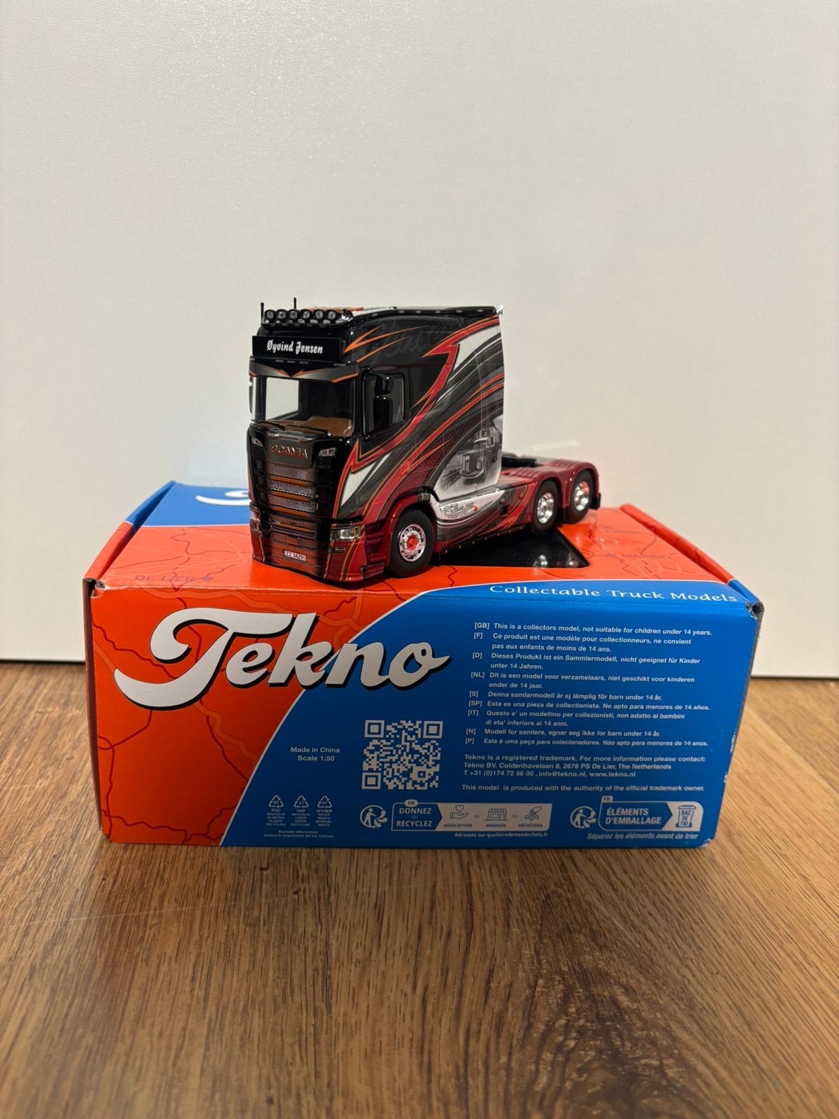 Tekno scania longline Jensen, Ophalen of Verzenden, Zo goed als nieuw, Bus of Vrachtwagen, Tekno