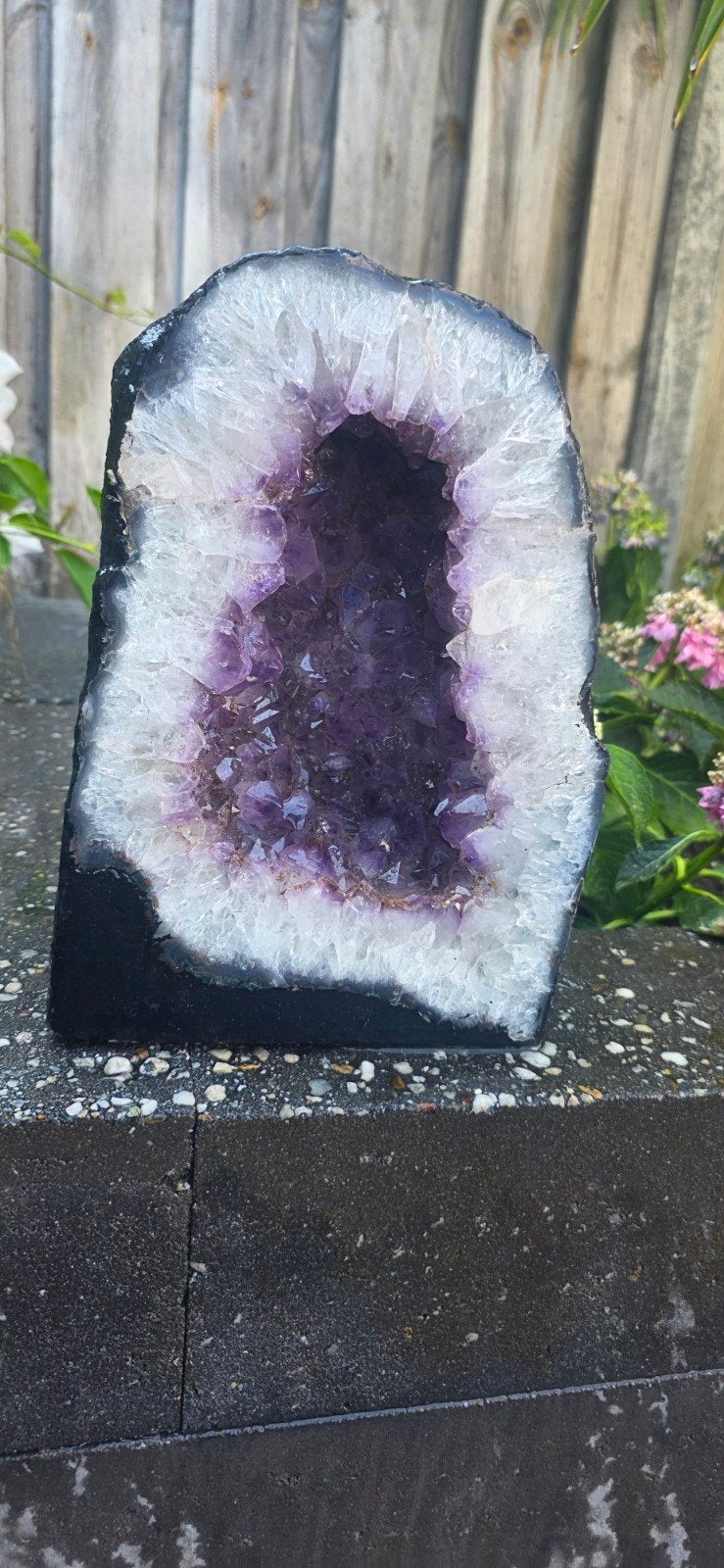 Amethist geode 29x25, Ophalen