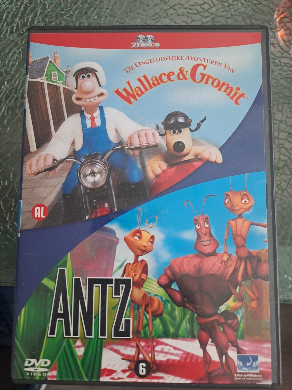 Wallace & Gromit en antz (dvd), Alle leeftijden, Ophalen of Verzenden, Zo goed als nieuw