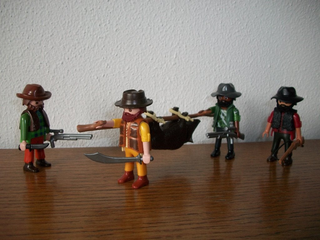 Stropers op wild zwijnen jacht, Kinderen en Baby's, Speelgoed | Playmobil, Ophalen, Nieuw, Complete set, Figuren