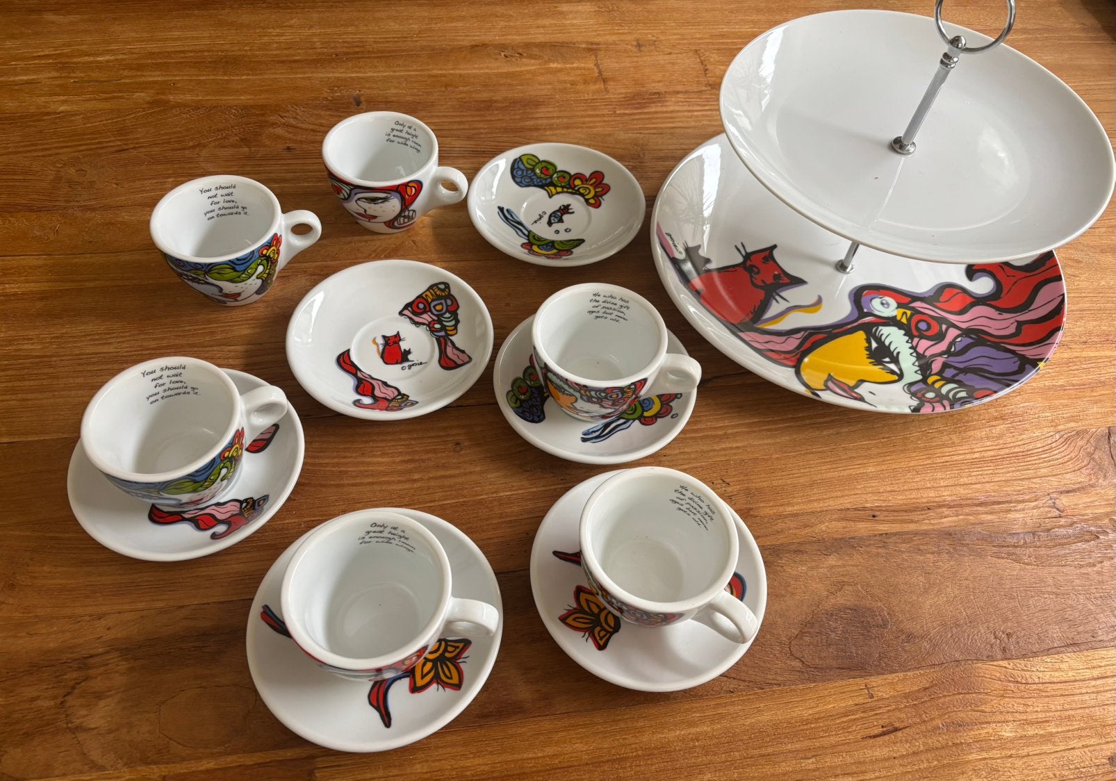 Leuke koffie/theeset, Verzenden, Nieuw, Overige stijlen, Kop(pen) en/of Schotel(s)