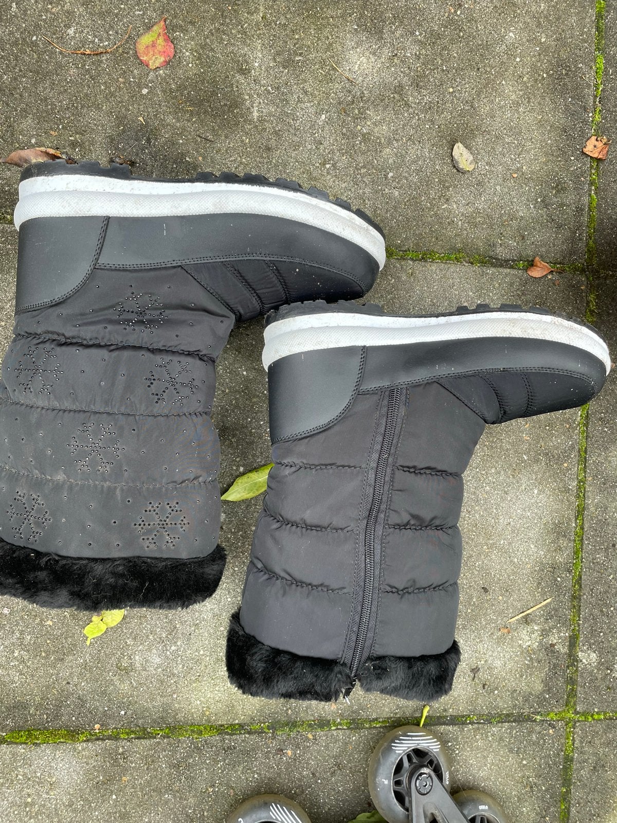 Zwarte Snowboots Maat 39 - Warm en Comfortabel, Ophalen of Verzenden, Gedragen, Zwart, Snowboots