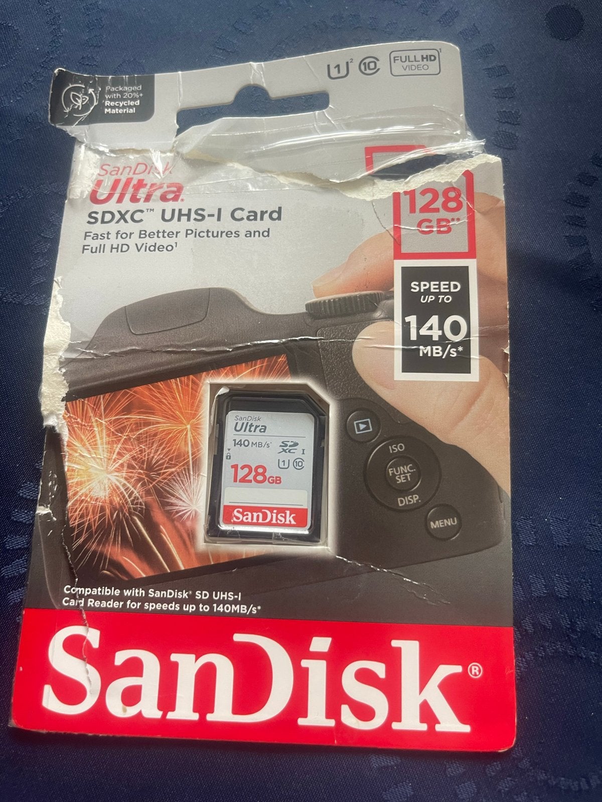 Nieuwe SanDisk Ultra SDXC UHS-I Kaart 128GB, Nieuw, Ophalen of Verzenden, Fotocamera, 128 GB