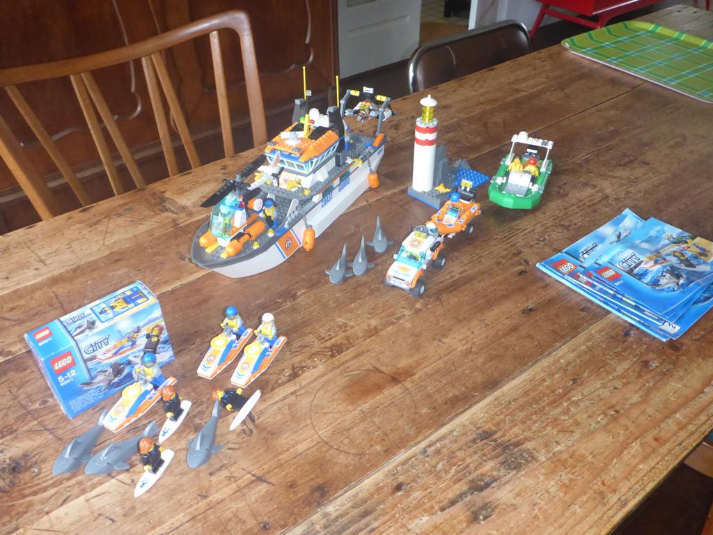 Lego City Coast Guard uit 2013 – uniek: 60011, 60012, 60014, City, Compleet, Lego, Ophalen of Verzenden