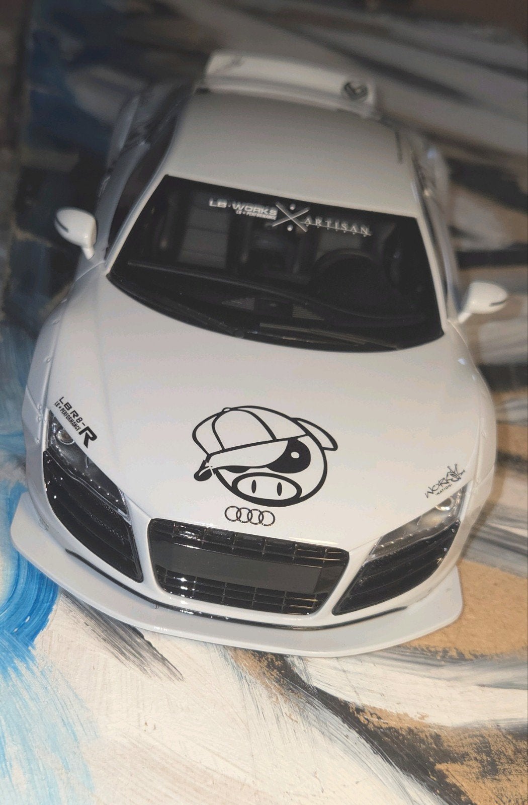 Audi R 8 Tuned by LB-WORKS Gt-spirit Limited399/999, Hobby en Vrije tijd, Verzenden, Zo goed als nieuw, Overige merken