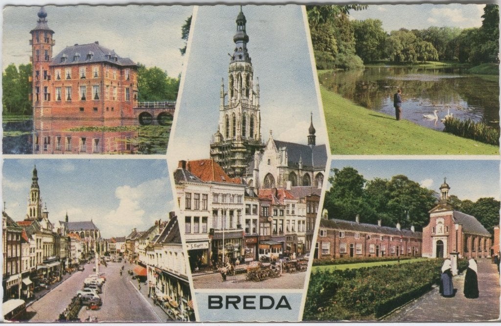 Breda 5 luik 1965, Verzenden, 1960 tot 1980, Gelopen, Noord-Brabant