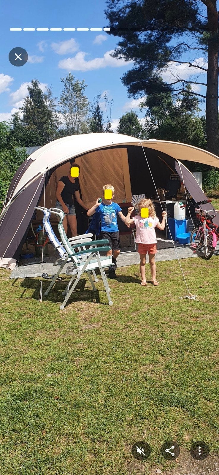 Tent en veel spullen, Ophalen