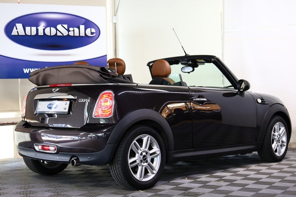 MINI 1.6 Cooper Cabriolet AUTOMAAT Chili LEDER NAVI BT STOEL, Auto's, 15 km/l, Gebruikt, Zwart, 4 cilinders