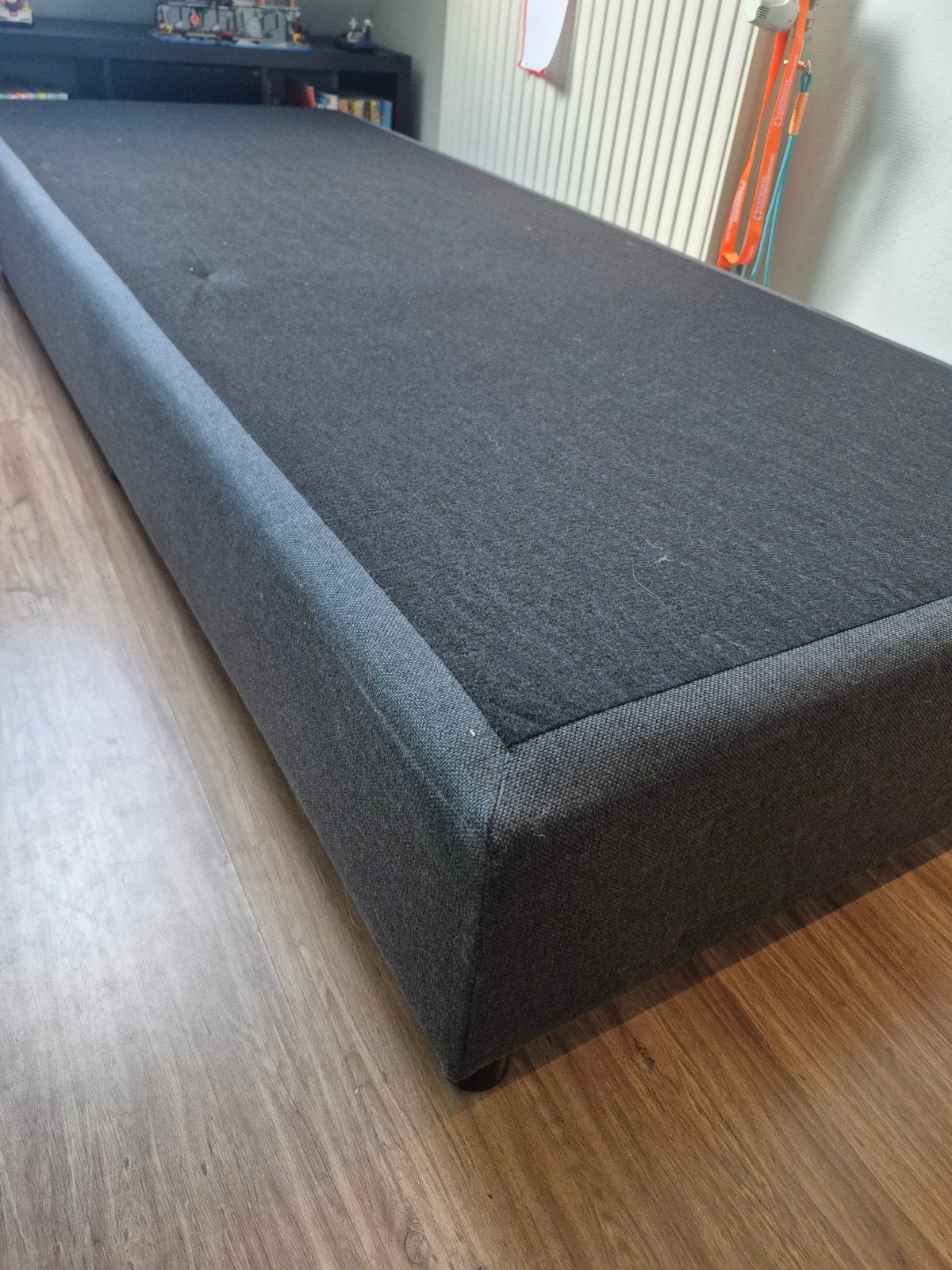 1 persoons boxspring, Ophalen, Gebruikt, Eenpersoons, 90 cm