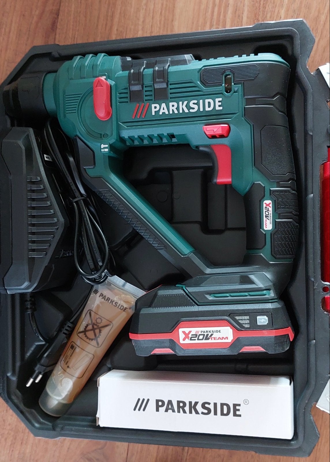 Parkside Accu-Boorhamer PABH 20-Li B2 - Nieuw in doos, Boor- en/of Breekhamer, Nieuw, Ophalen of Verzenden, Minder dan 400 watt