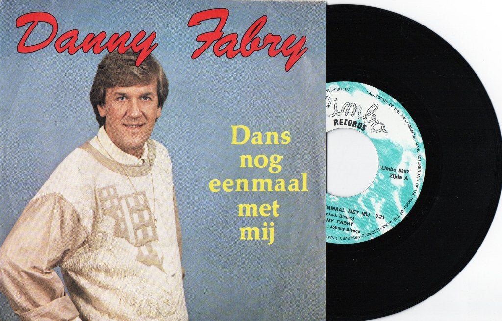 Danny Fabry – Dans Nog Eenmaal Met Mij, Ophalen of Verzenden, Zo goed als nieuw, 7 inch, Levenslied of Smartlap