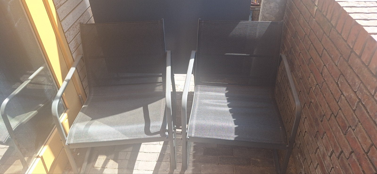 Loungeset met bank, stoelen en bijzettafels, Tuin en Terras, Tuinsets en Loungesets, Ophalen, 4 zitplaatsen, Gebruikt, Aluminium